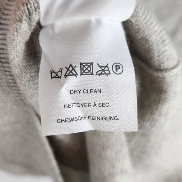 J. Crew 100% Merino Wool Gray Ruffled Tippi Turtleneck Sweater sz S Flawed - Picture 7 of 10